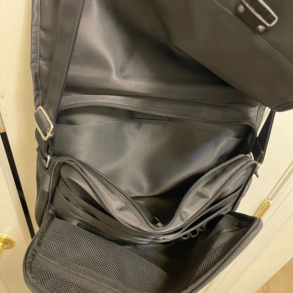 GUESS Black Nylon Exterior Laptop Bags in new conditions